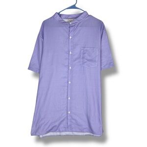 Aloha Shirt Mens XL X Large Purple Button Down Camp Shirt